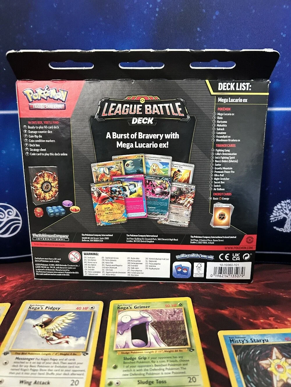 Pokemon - Vintage  Mega Lucario ex League Battle Deck Sealed - Empty Tin Bundle